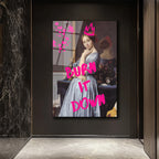 "Burn It Down" Temalı Modern Klasik Cam Tablo