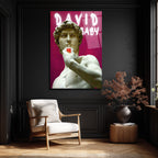 “David Baby” Pop Art Cam Tablo – Modern Sanatın Eğlenceli Yorumu