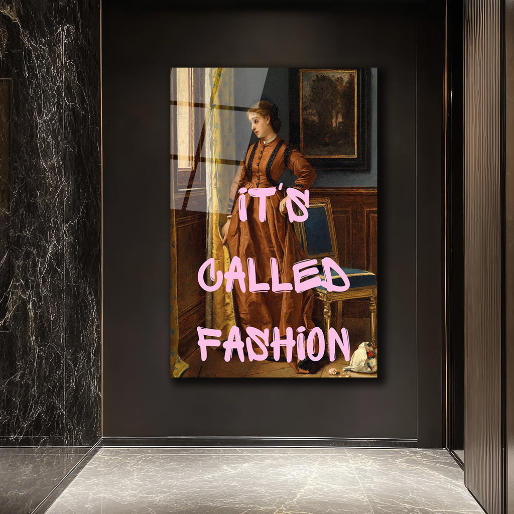 It's Called Fashion Klasik ve Modern Sanat Harmanı Cam Tablo