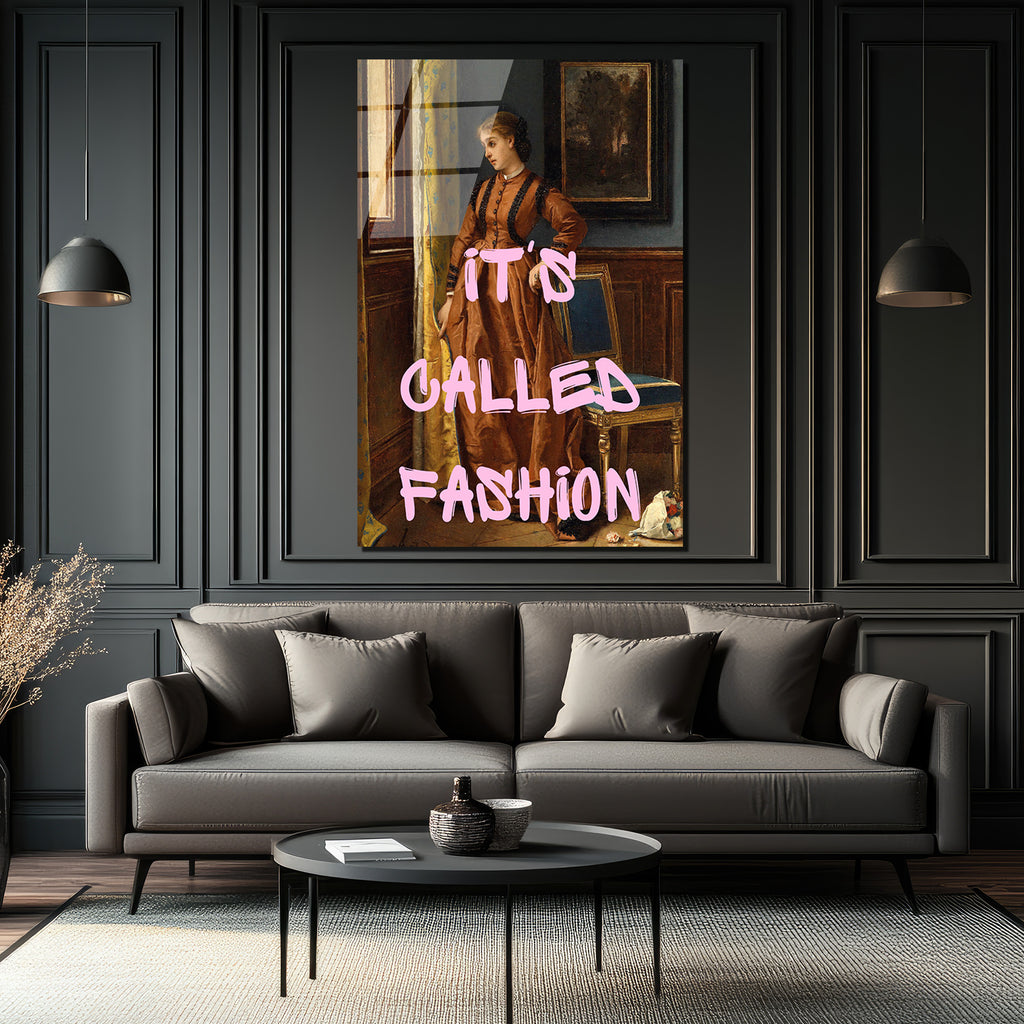 It's Called Fashion Klasik ve Modern Sanat Harmanı Cam Tablo