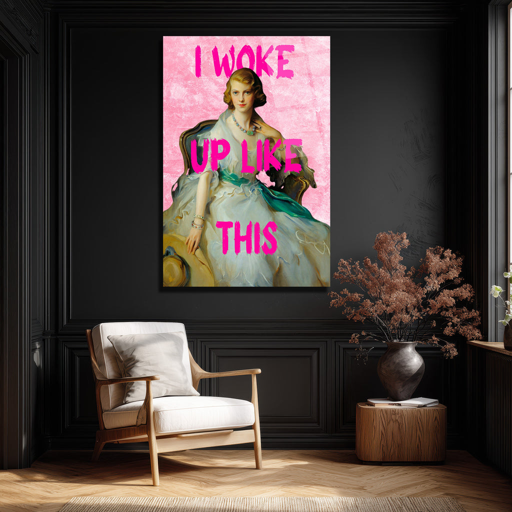 I Woke Up Like This Modern Pop Art Cam Tablo