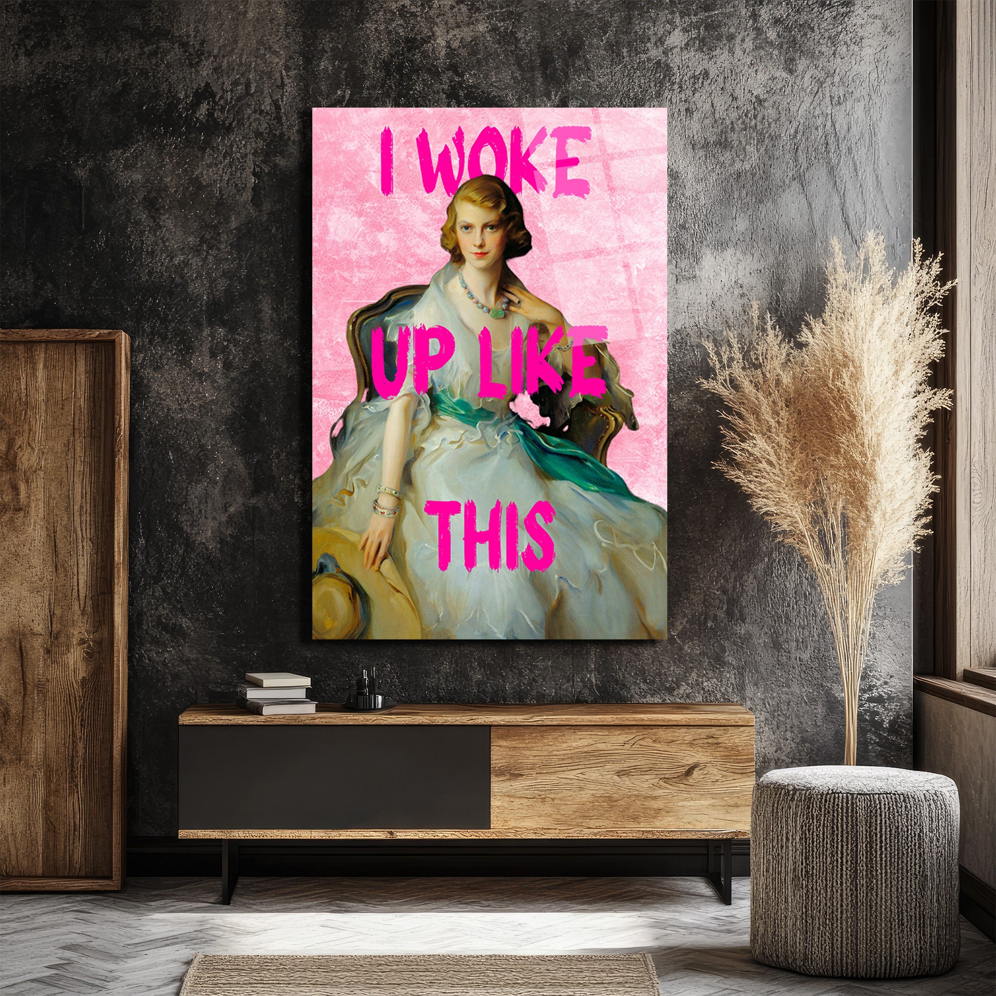 I Woke Up Like This Modern Pop Art Cam Tablo