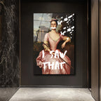 I Saw That Pop Art Klasik Portre Cam Tablo