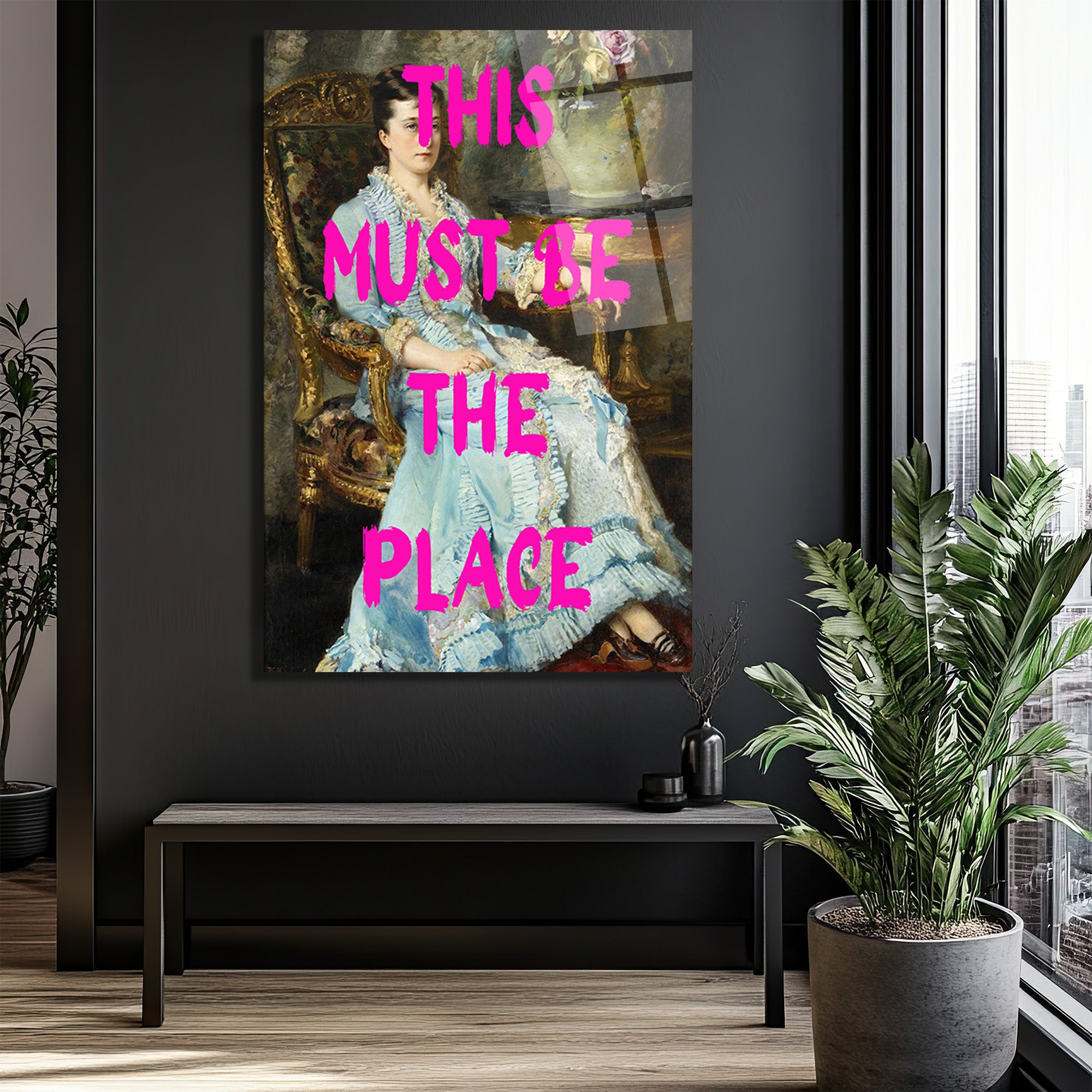 This Must Be The Place Modern Sanat Cam Tablo