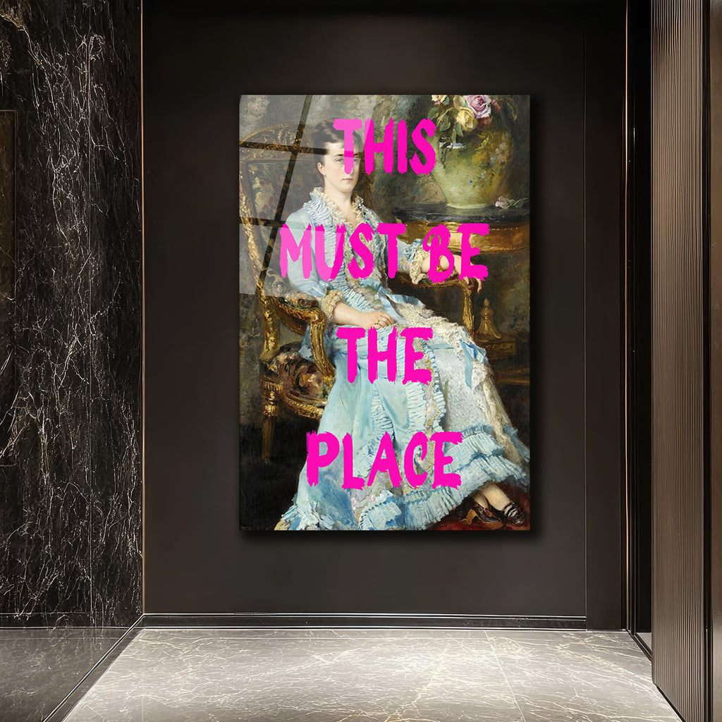 This Must Be The Place Modern Sanat Cam Tablo