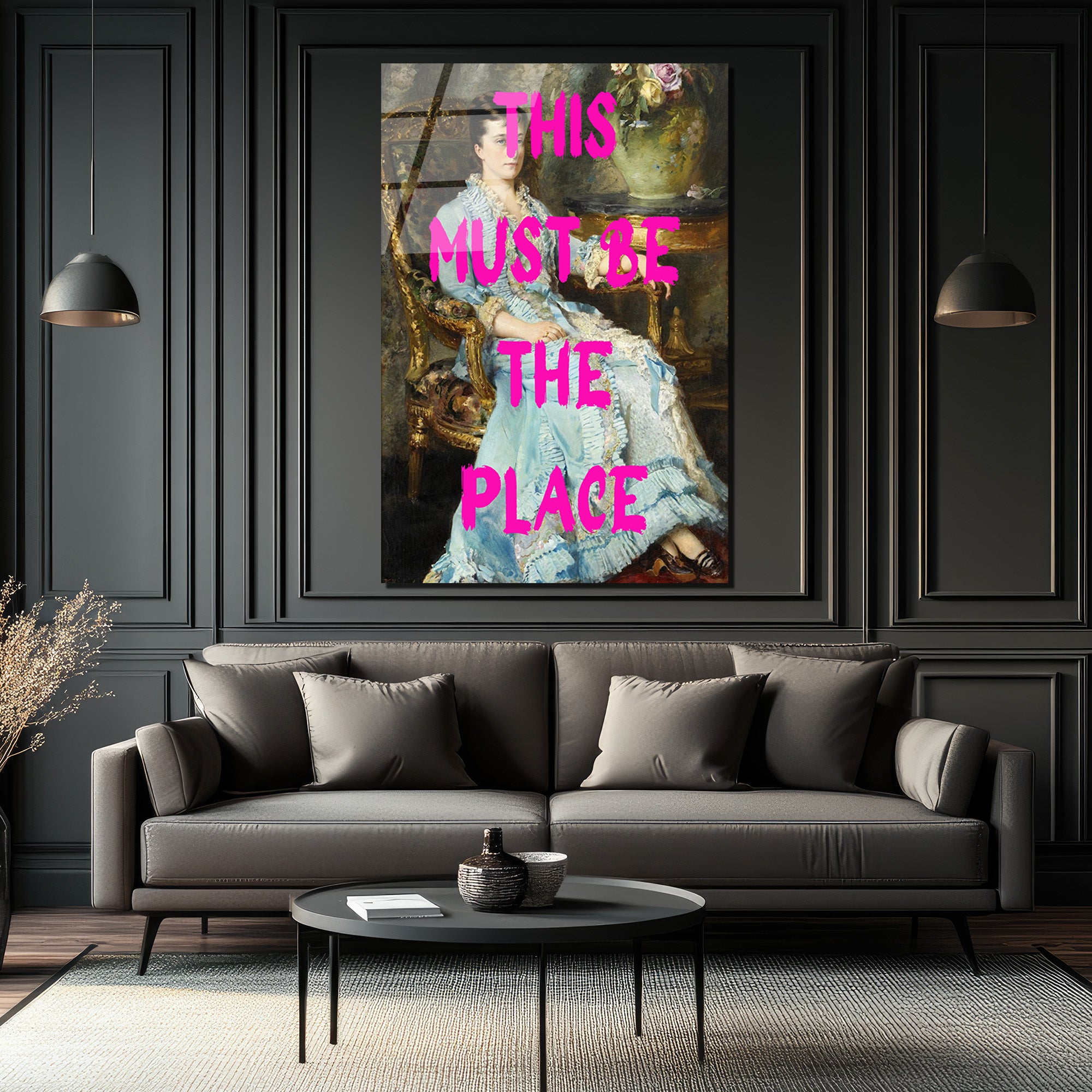 This Must Be The Place Modern Sanat Cam Tablo