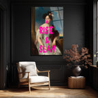 Rise & Slay Bubblegum Kraliçesi Modern Cam Tablo