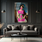 Rise & Slay Bubblegum Kraliçesi Modern Cam Tablo