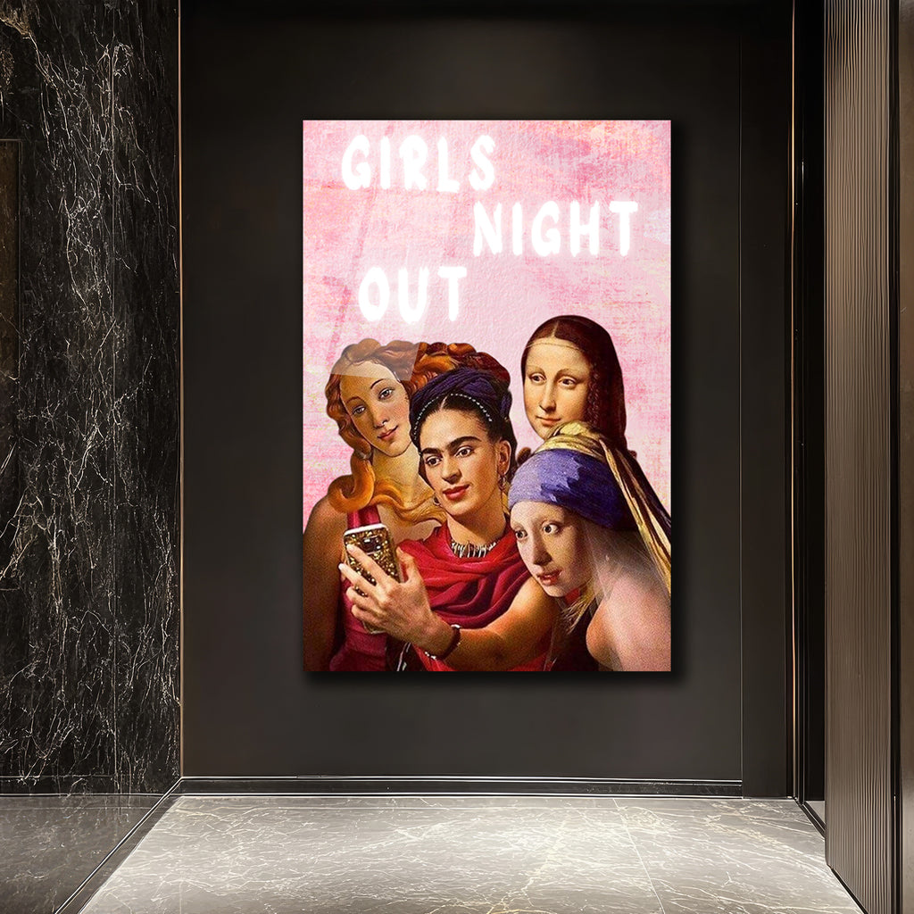 Girls Night Out: Sanat İkonları Selfie'de Cam Tablo