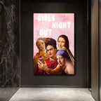 Girls Night Out: Sanat İkonları Selfie'de Cam Tablo