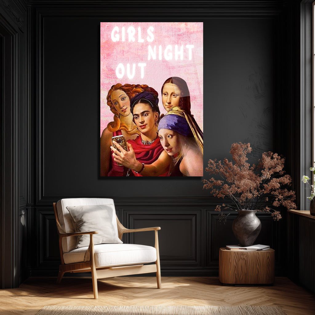 Girls Night Out: Sanat İkonları Selfie'de Cam Tablo