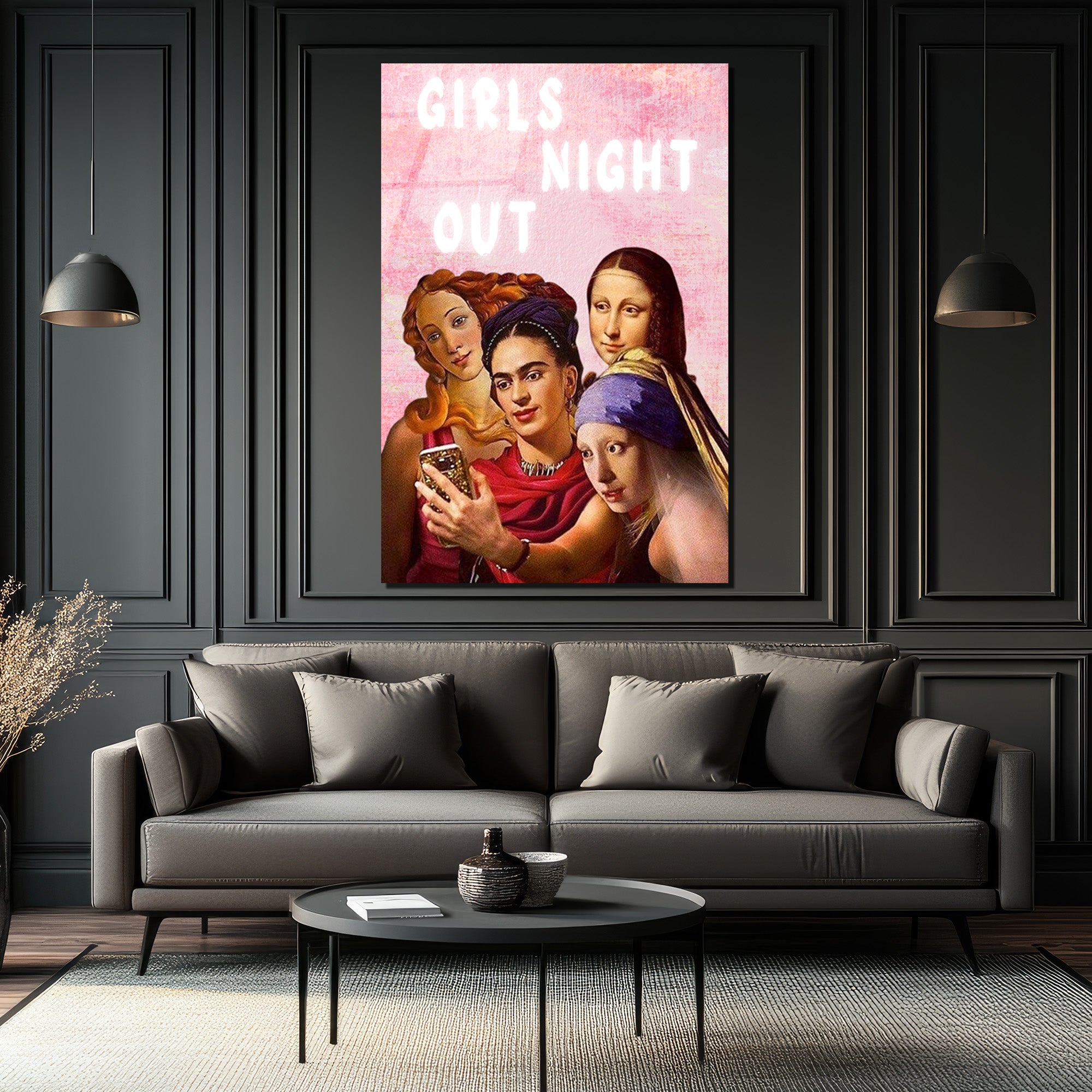 Girls Night Out: Sanat İkonları Selfie'de Cam Tablo