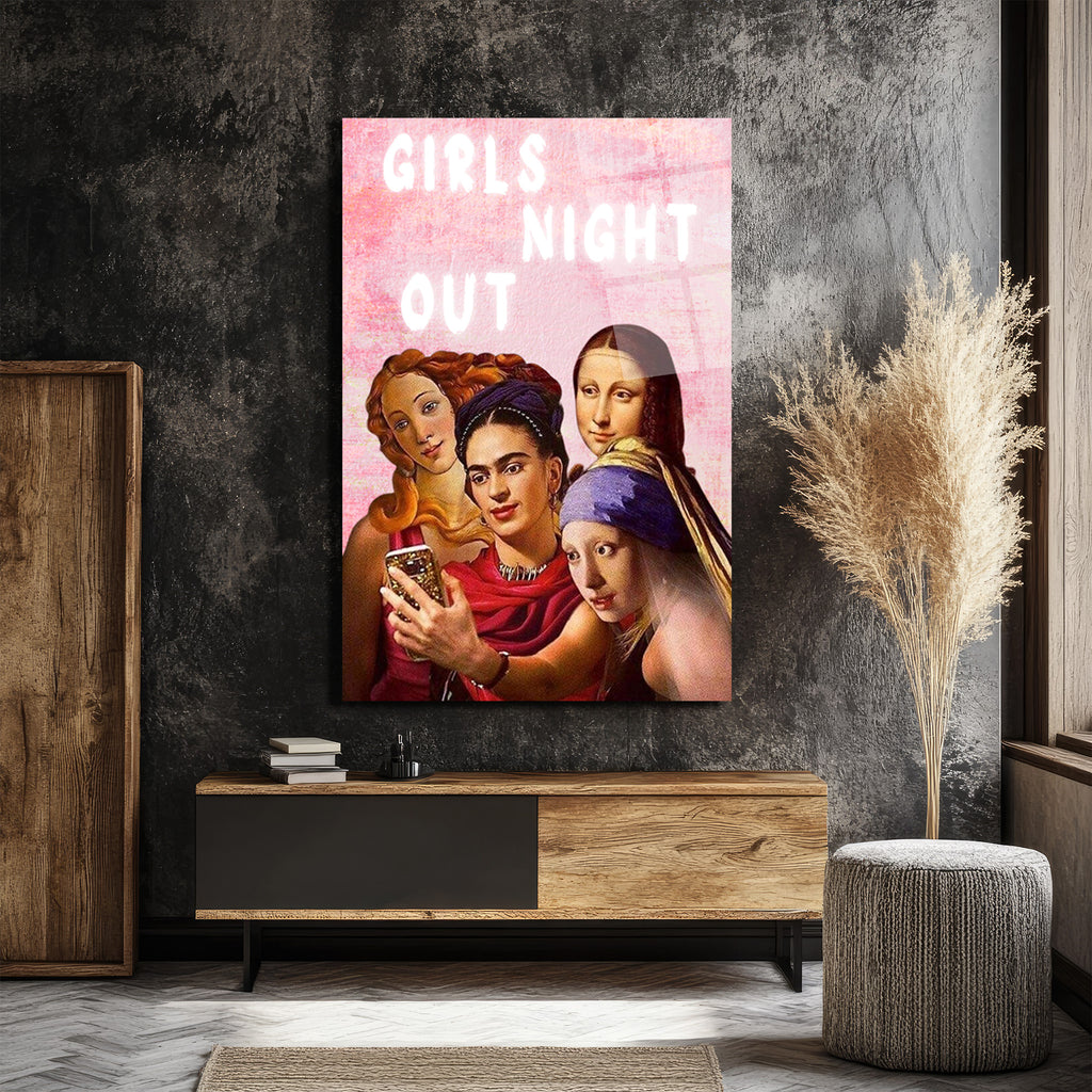 Girls Night Out: Sanat İkonları Selfie'de Cam Tablo