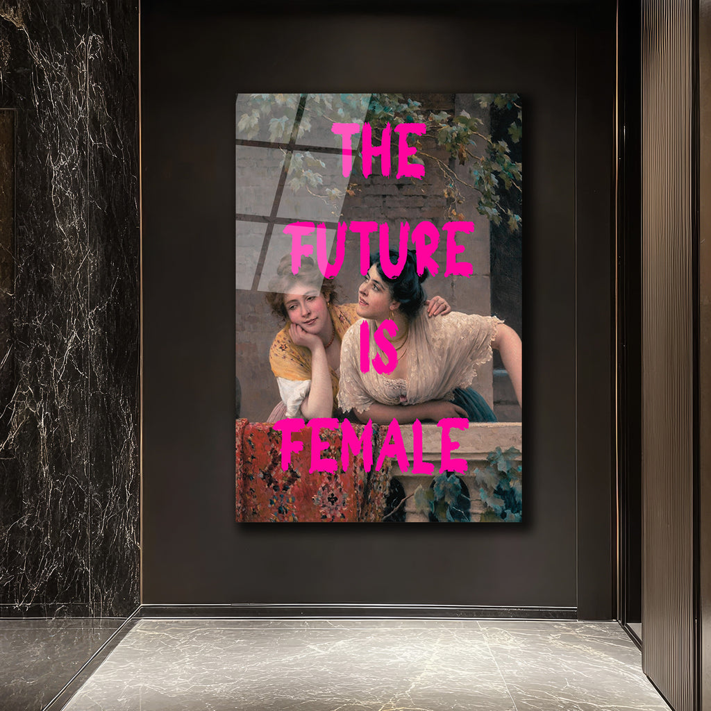 Gelecek Kadınların Feminist Sanat Cam Tablo