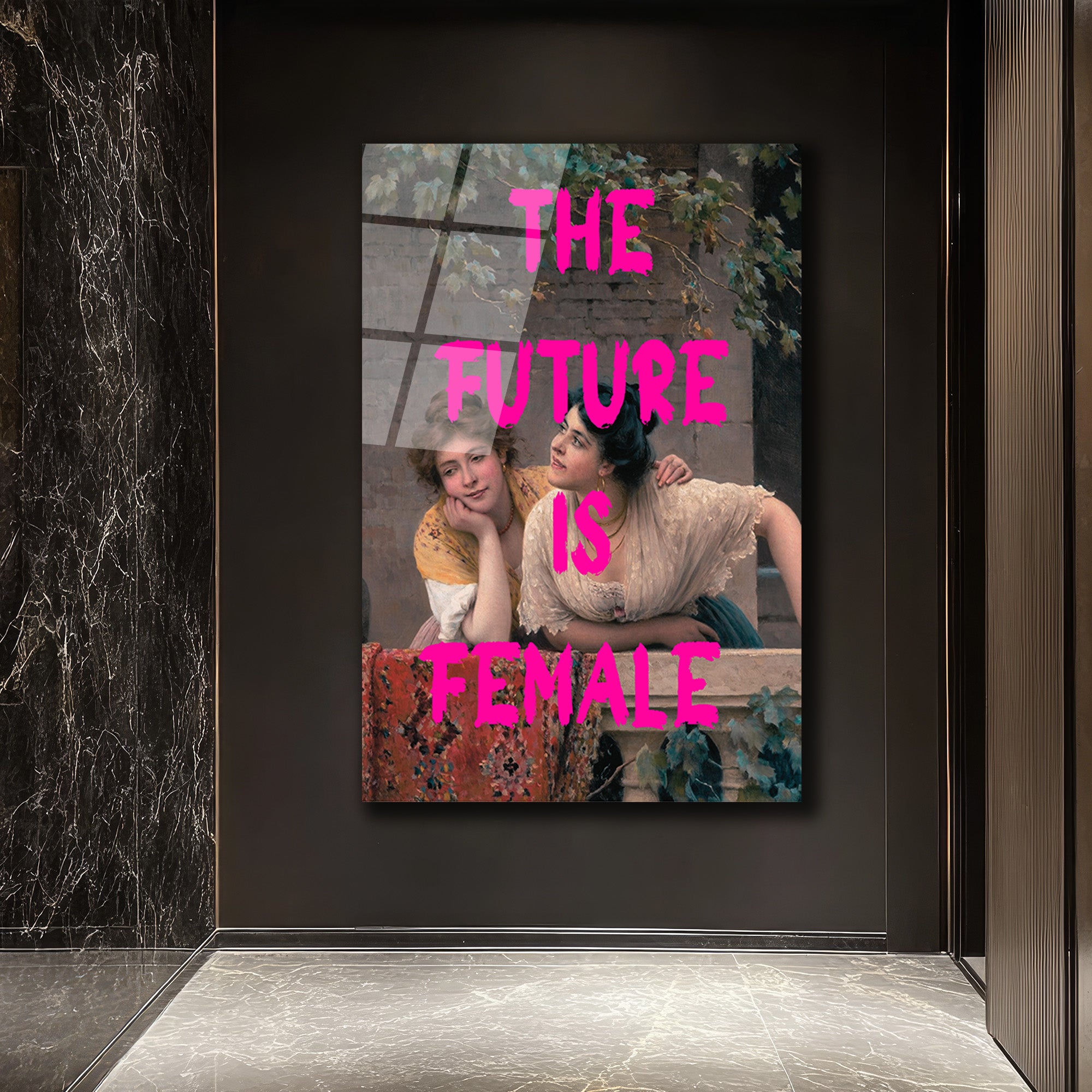 Gelecek Kadınların Feminist Sanat Cam Tablo