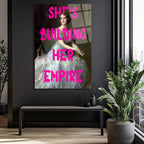 She's Building Her Empire Cam Tablo | Güçlü Kadın Sanatı