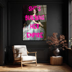 She's Building Her Empire Cam Tablo | Güçlü Kadın Sanatı