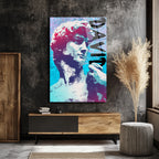 Michelangelo David Pop Art Cam Tablo - Modern Sanat Duvar Dekoru