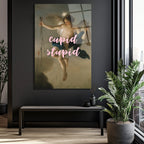 Cupid Stupid Aşk ve Mizah Temalı Cam Tablo