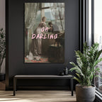 Oh Darling: Vintage Romantik Anlar Cam Tablo