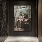 Oh Darling: Vintage Romantik Anlar Cam Tablo