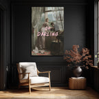 Oh Darling: Vintage Romantik Anlar Cam Tablo