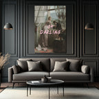 Oh Darling: Vintage Romantik Anlar Cam Tablo