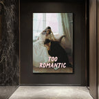 Çok Romantik Cam Tablo - Melankolik Aşkın Sanatsal Yansıması