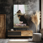 Çok Romantik Cam Tablo - Melankolik Aşkın Sanatsal Yansıması