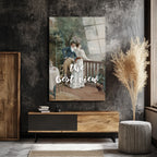 Aşkın Penceresi: 'The Best View' Romantik Cam Tablo