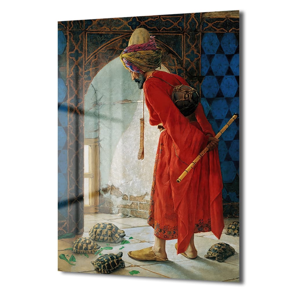 Osman Hamdi Bey'den Kaplumbağa Terbiyecisi: Efsanevi Temperli Cam Tablo
